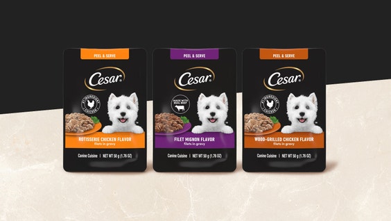 The CESAR™ Brand Unveils New Wet Dog Food Mini-Pouches
