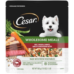 Wholesome Meals Wet Dog Food, Beef & Chicken with Vegetables image