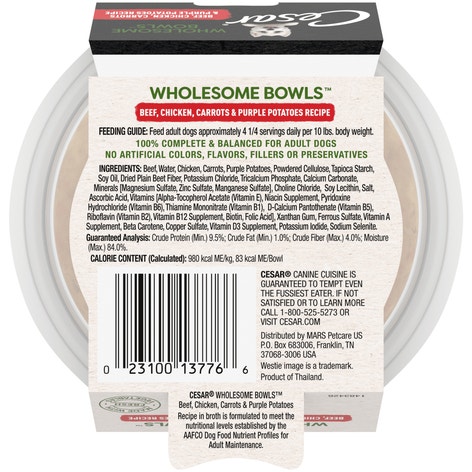 Wholesome Bowls™ Beef, Chicken, Carrots & Purple Potatoes image 1
