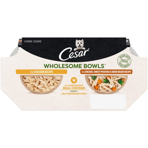 Wholesome Bowls™ Chicken and Chicken, Sweet Potatoes & Green Beans Variety Pack image 1