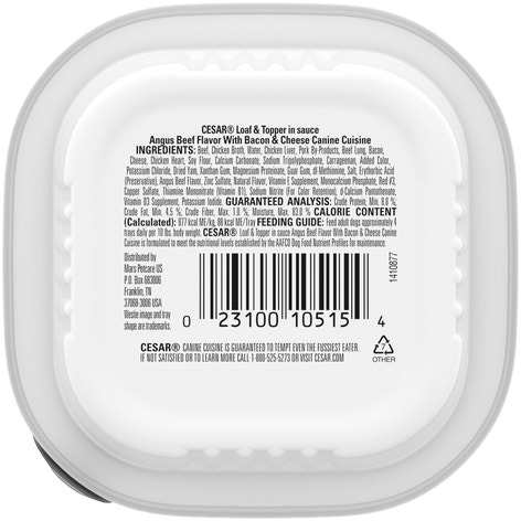 Loaf & Topper in Sauce Angus Beef  with Bacon & Cheese image 1