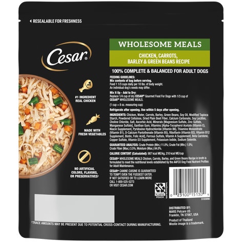 Cesar Wholesome Meals Chicken, Carrots, Barley & Green Beans image 1