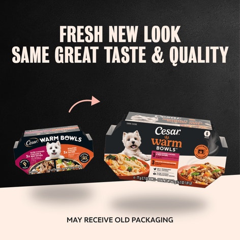 Warm Bowls Wet Dog Food, Chicken & Beef Variety Pack image 1