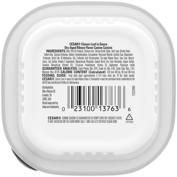 Cesar dry dog food ingredients clearance