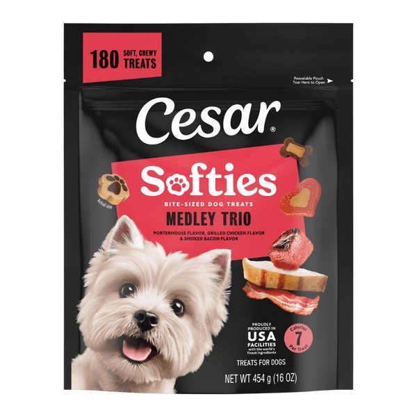 Cesar Softies Chewy Soft Dog Treats Medley Trio image 1