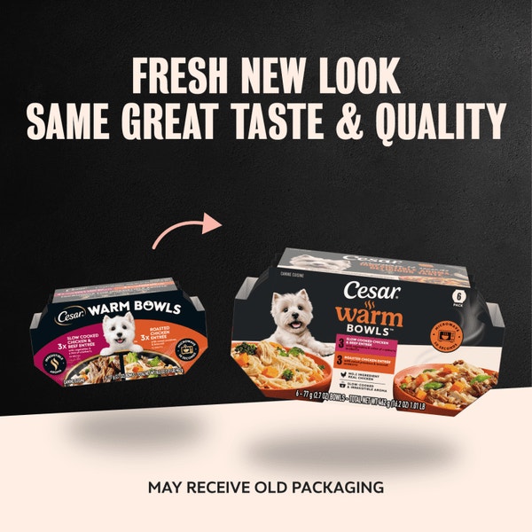 Warm Bowls Wet Dog Food, Chicken & Beef Variety Pack image 5