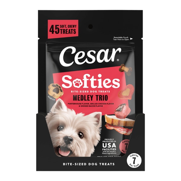 Cesar Softies Chewy Soft Dog Treats Medley Trio image 1