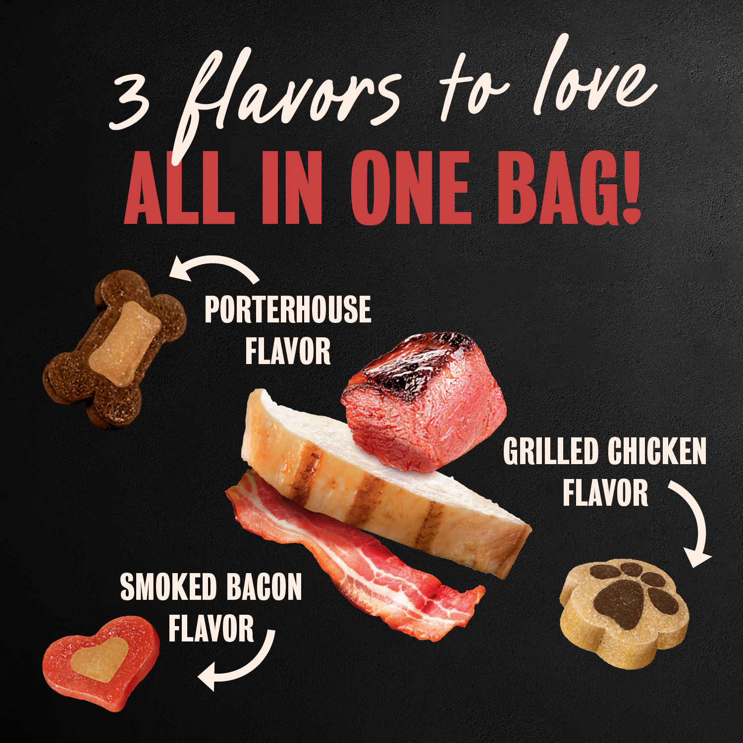 Cesar Softies Chewy Soft Dog Treats Medley Trio guaranteed analysis image