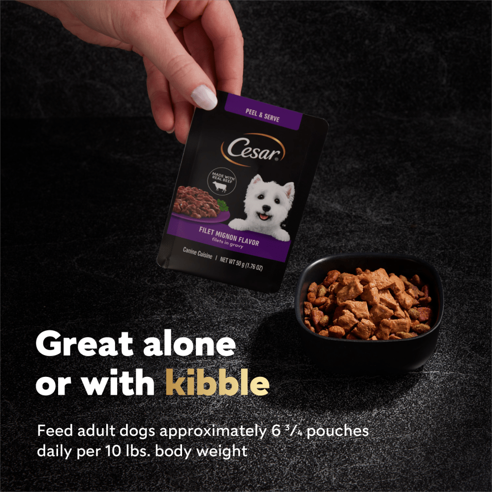 Porterhouse Steak Mini-Pouch feeding guidelines image