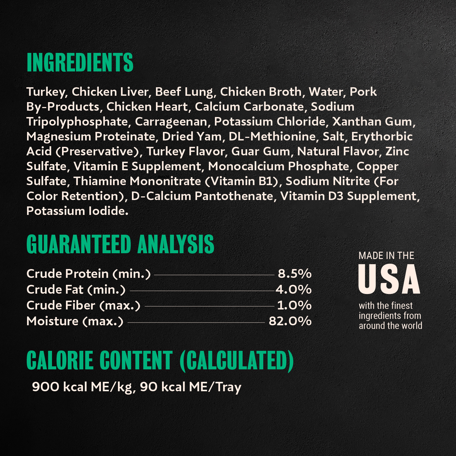 Classic Loaf in Sauce Turkey guaranteed analysis image