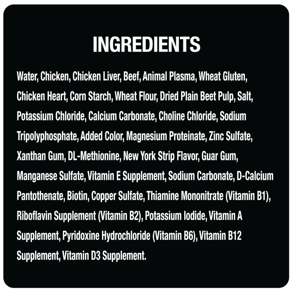 Filets in Gravy New York Strip ingredients image