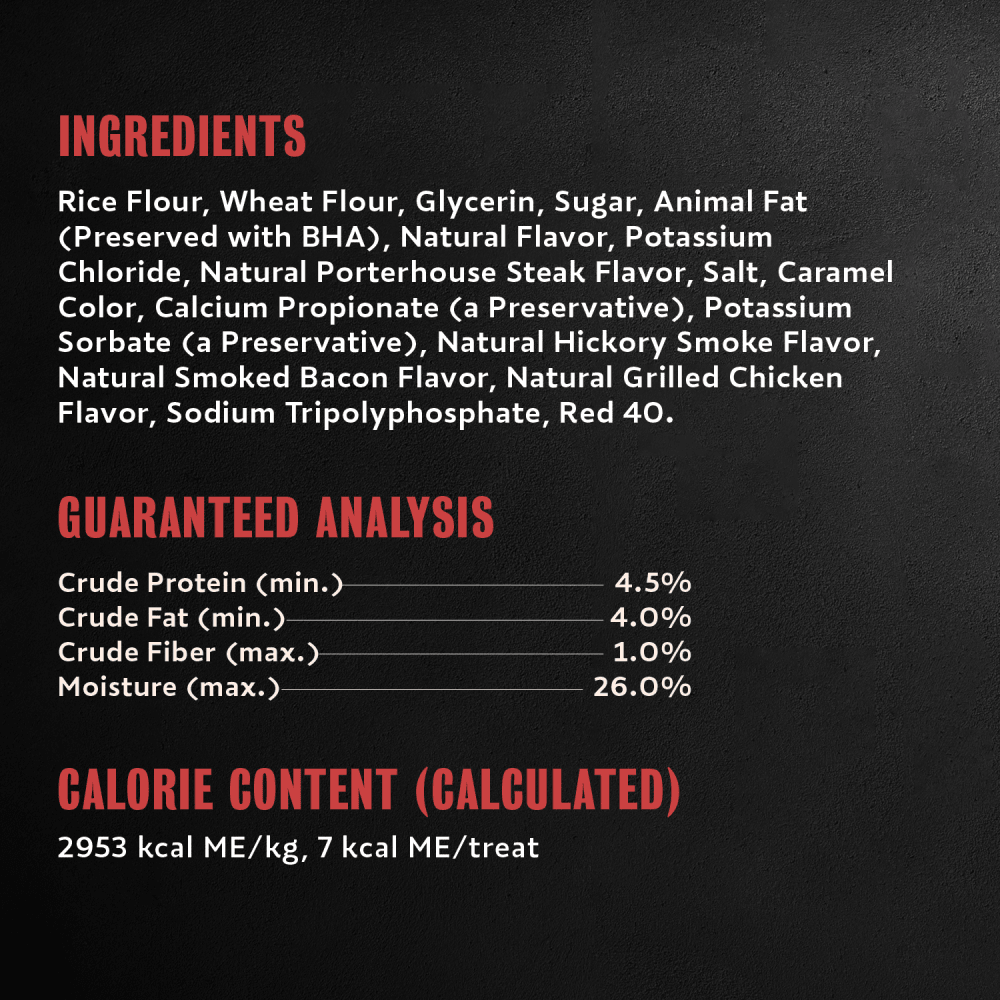 Cesar Softies Chewy Soft Dog Treats Medley Trio ingredients image