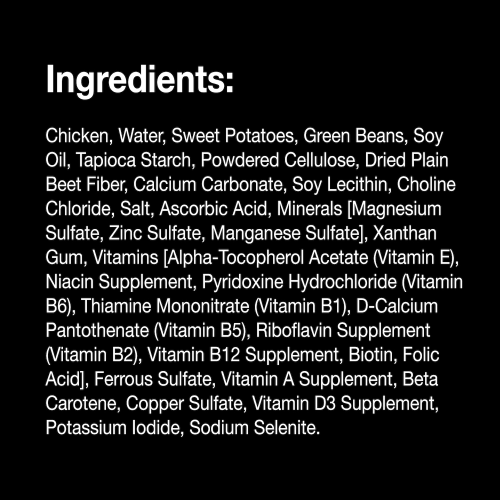 Wholesome Bowls™ Chicken, Sweet Potatoes & Green Beans ingredients image