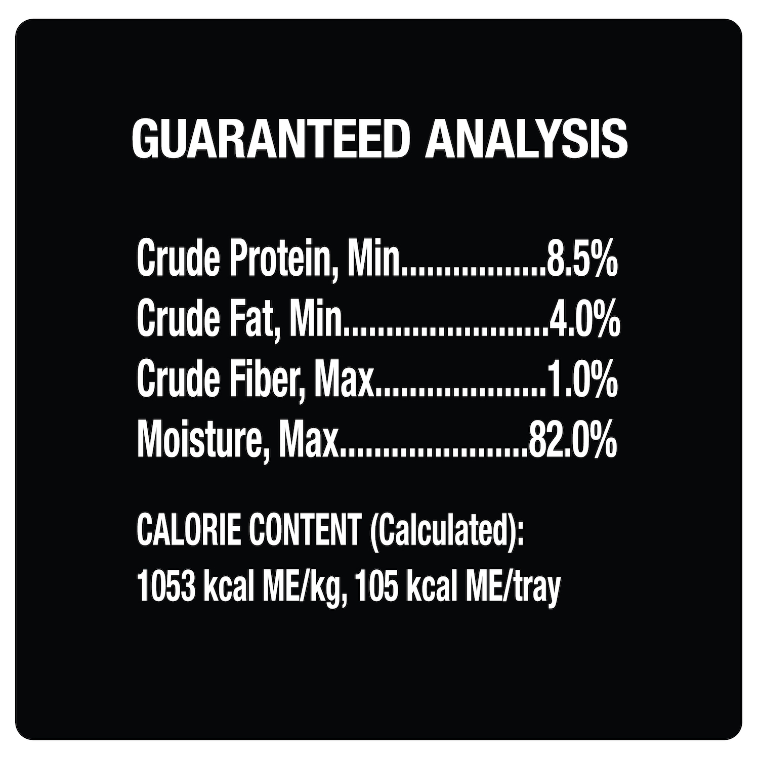 Poultry Varieties 24ct Multipack guaranteed analysis image 2