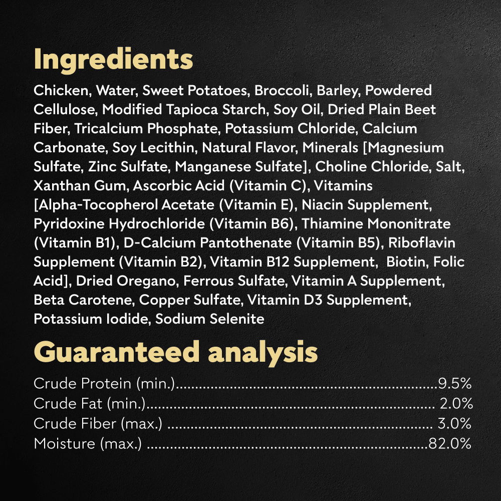 Warm Bowls Roasted Chicken Entrée With Sweet Potatoes & Broccoli ingredients image