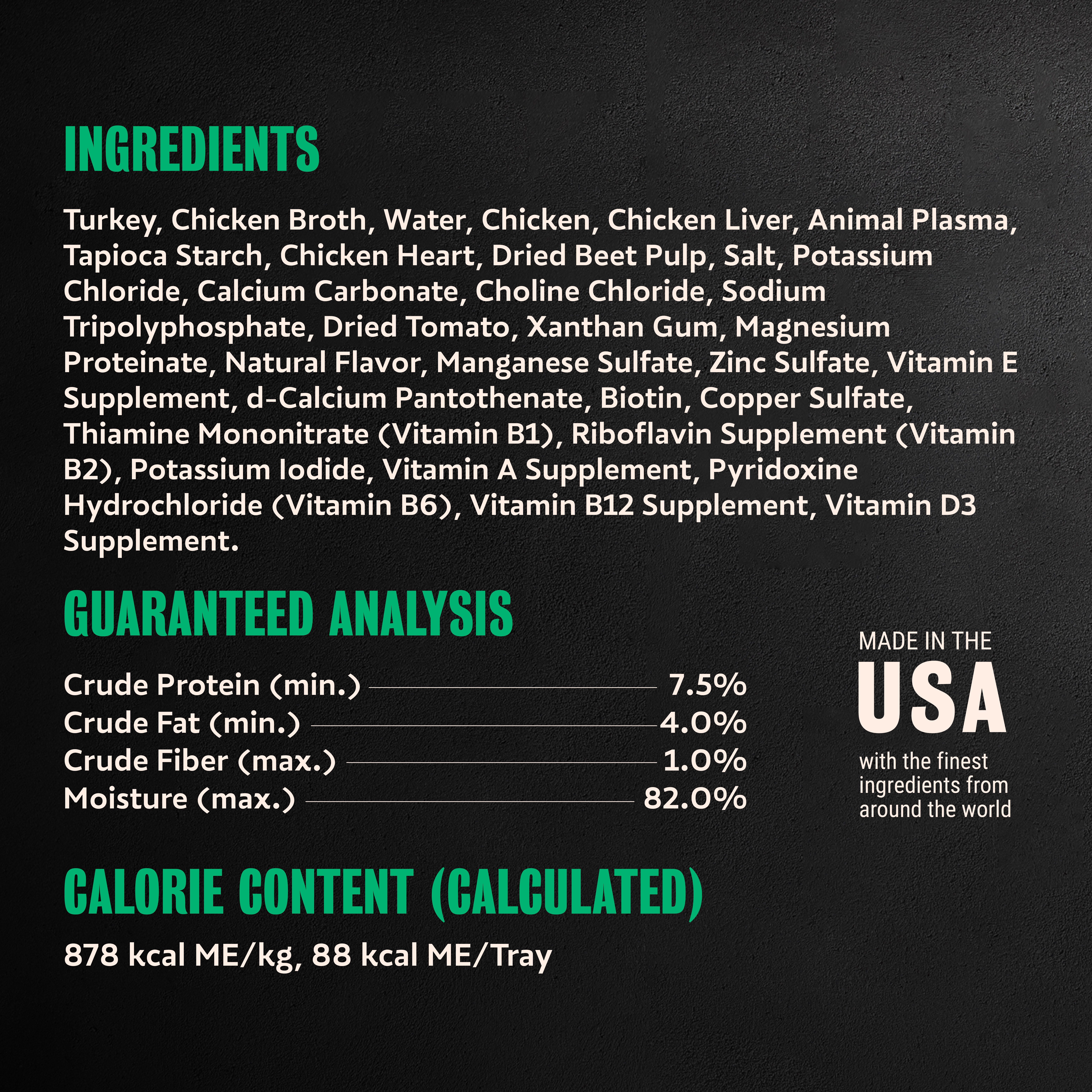Filets in Gravy Turkey  Filets guaranteed analysis image