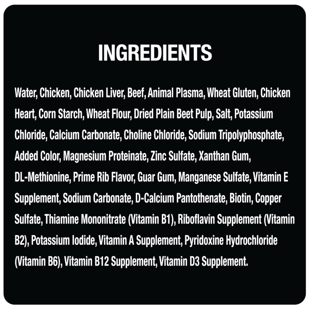 Filets in Gravy Prime Rib ingredients image