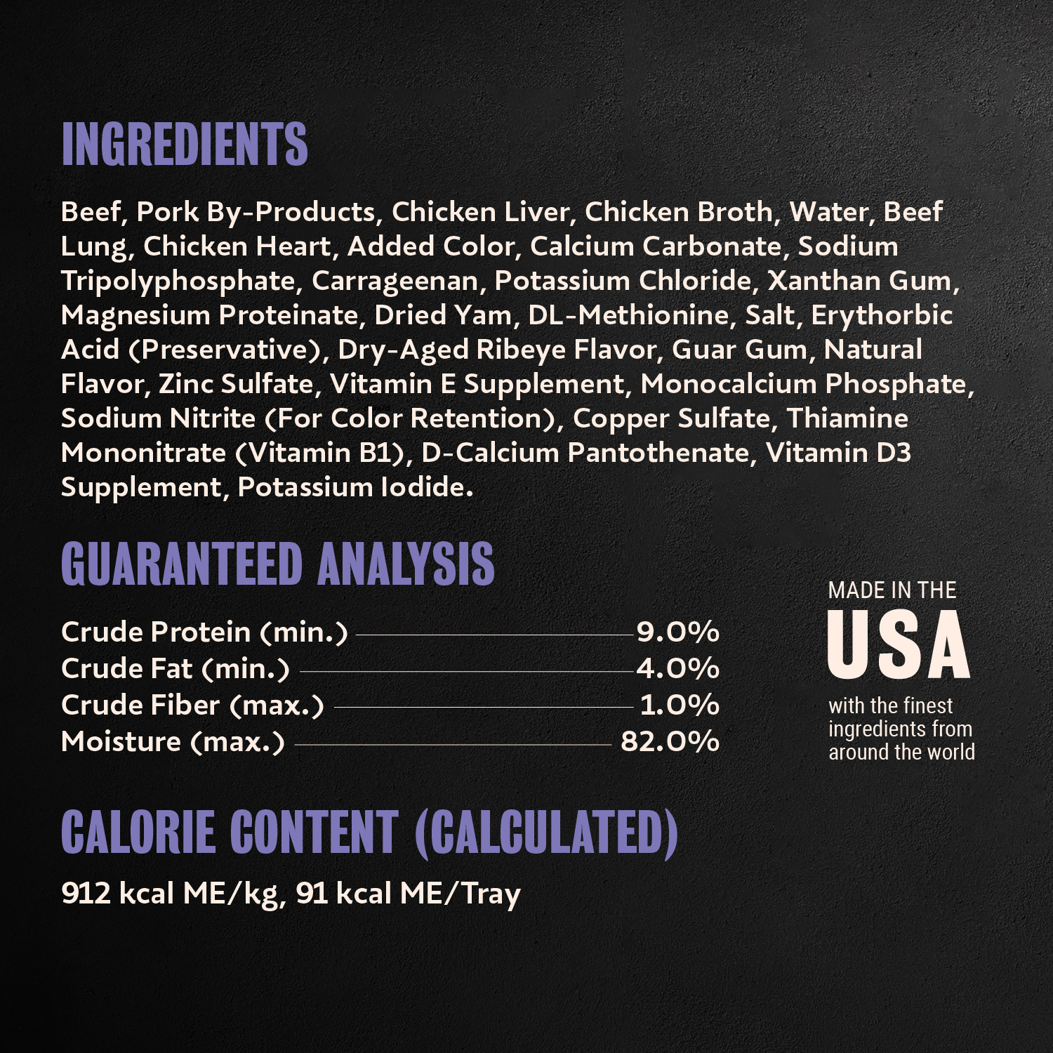 Classic Loaf in Sauce Dry-Aged Ribeye guaranteed analysis image