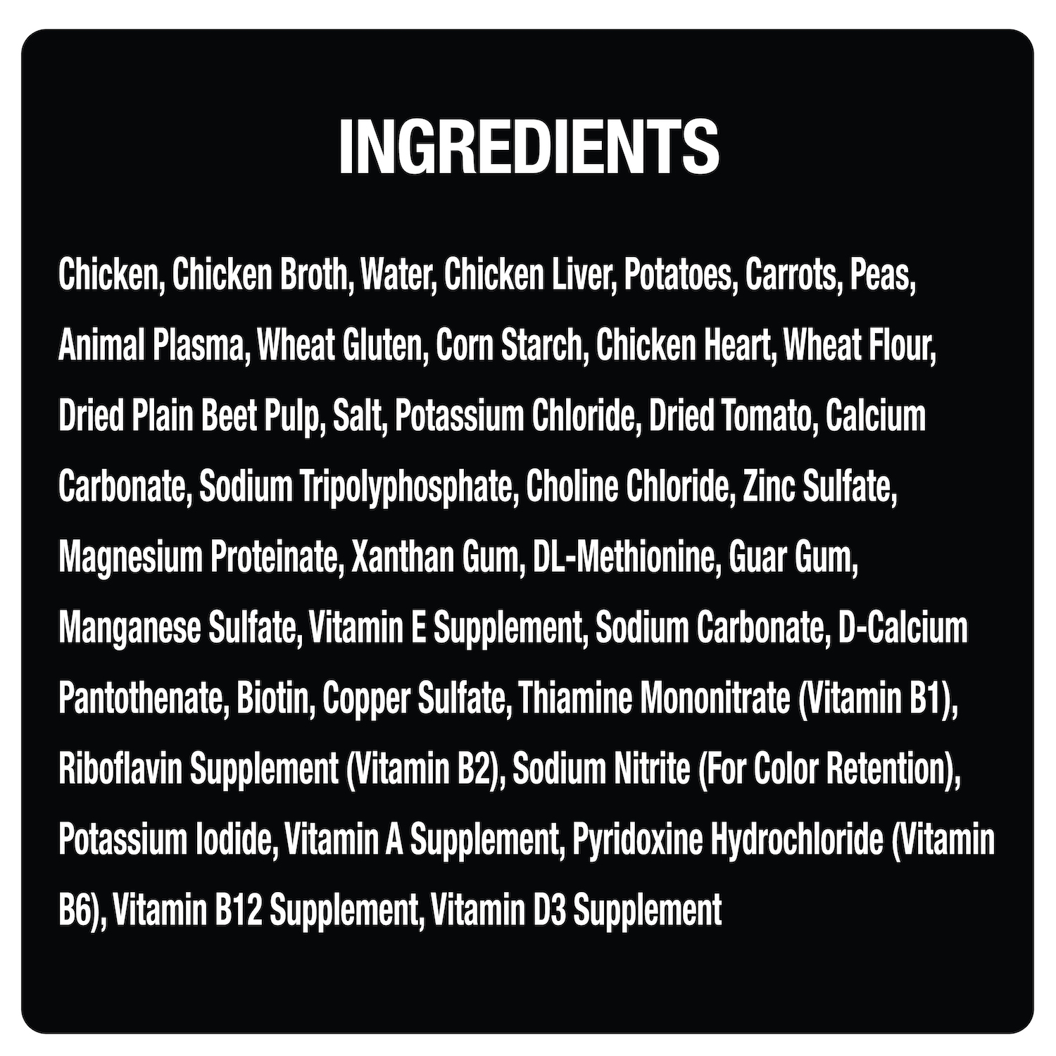 Steak & Chicken Lover's 36ct Multipack ingredients image 6