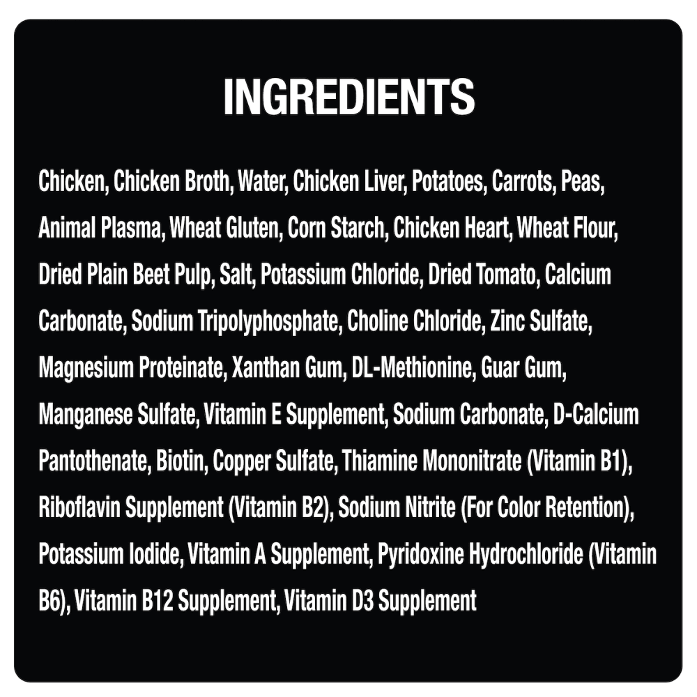 Home Delights™ Slow Cooked Chicken & Vegetables Dinner in Sauce ingredients image