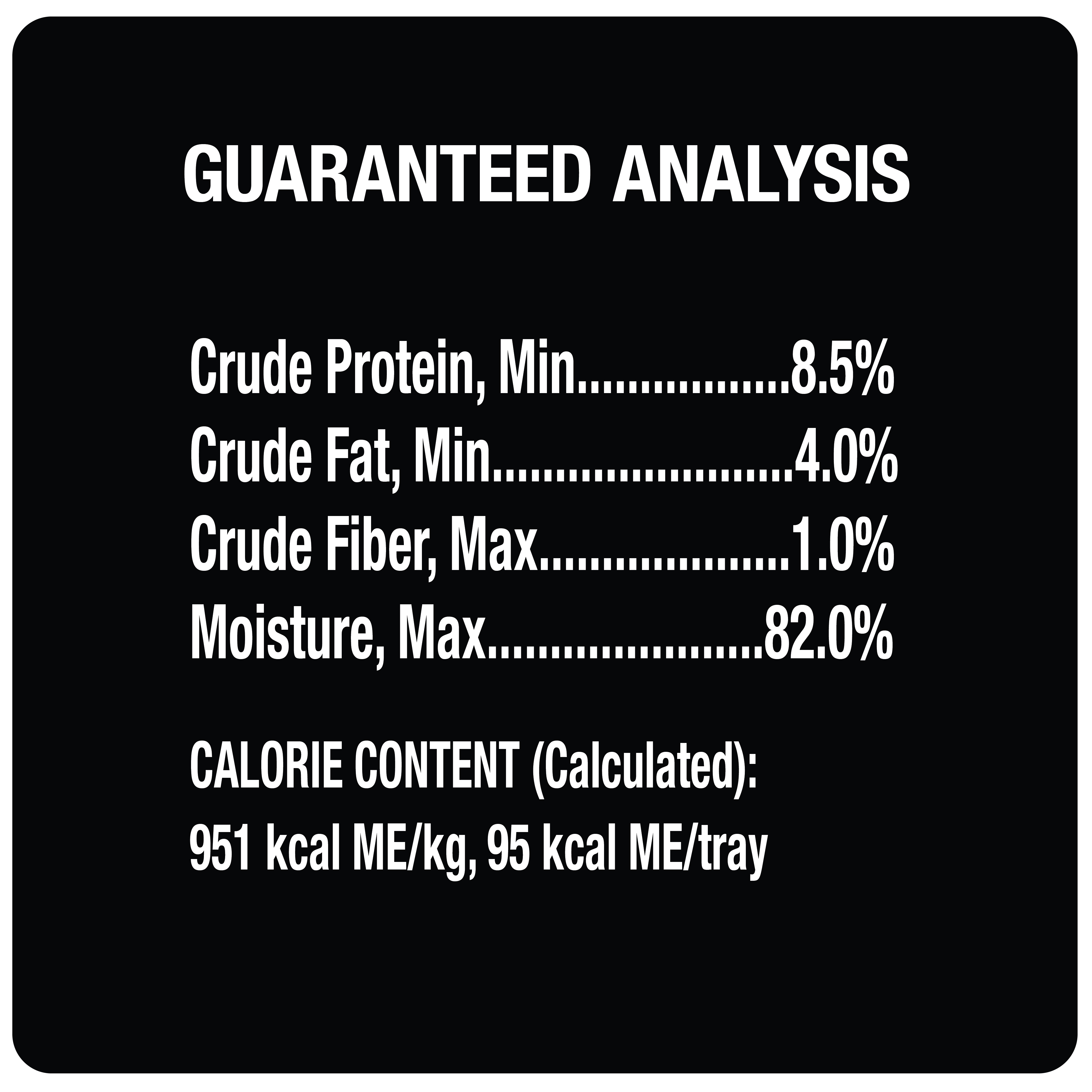 Poultry Varieties 24ct Multipack guaranteed analysis image