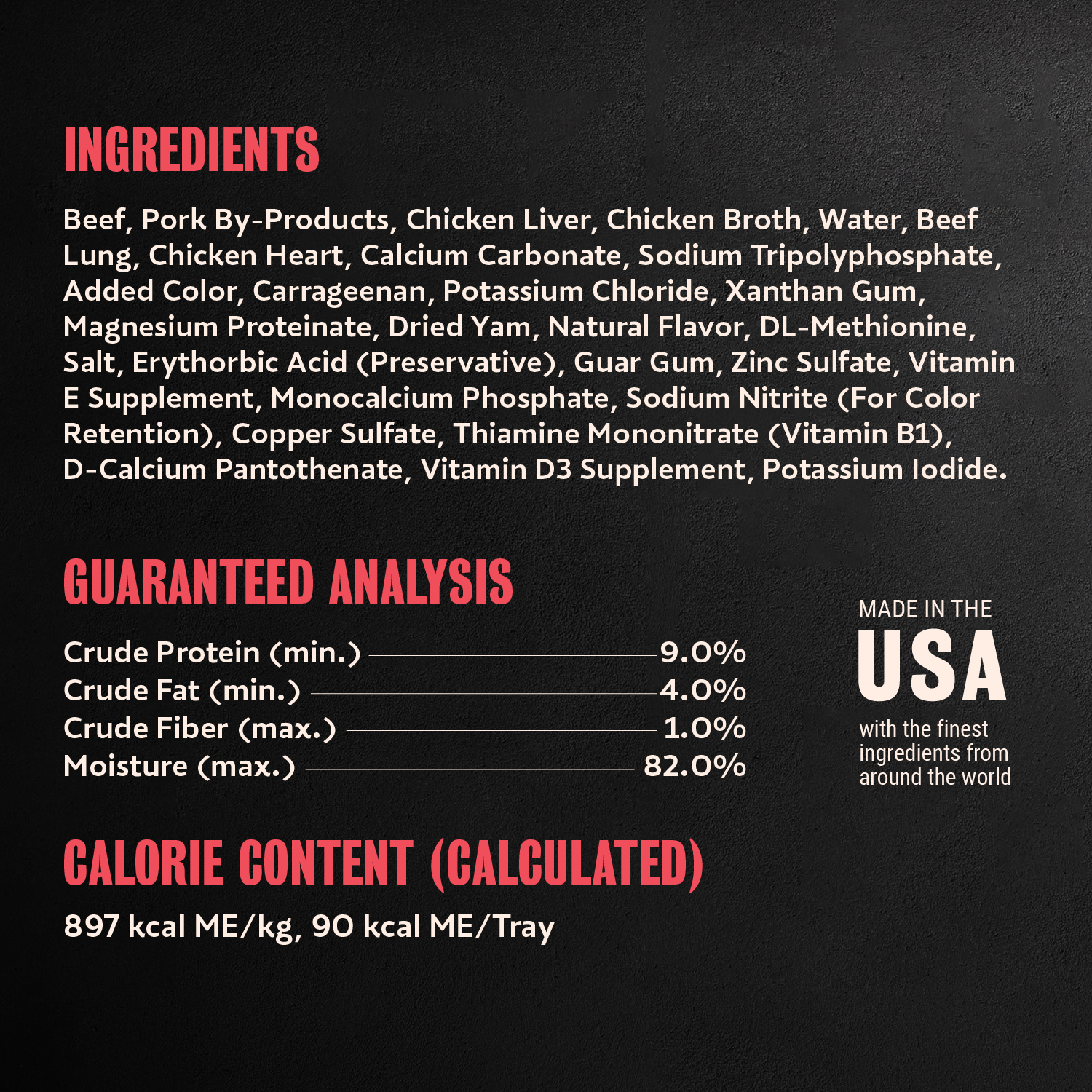Classic Loaf in Sauce Beef guaranteed analysis image