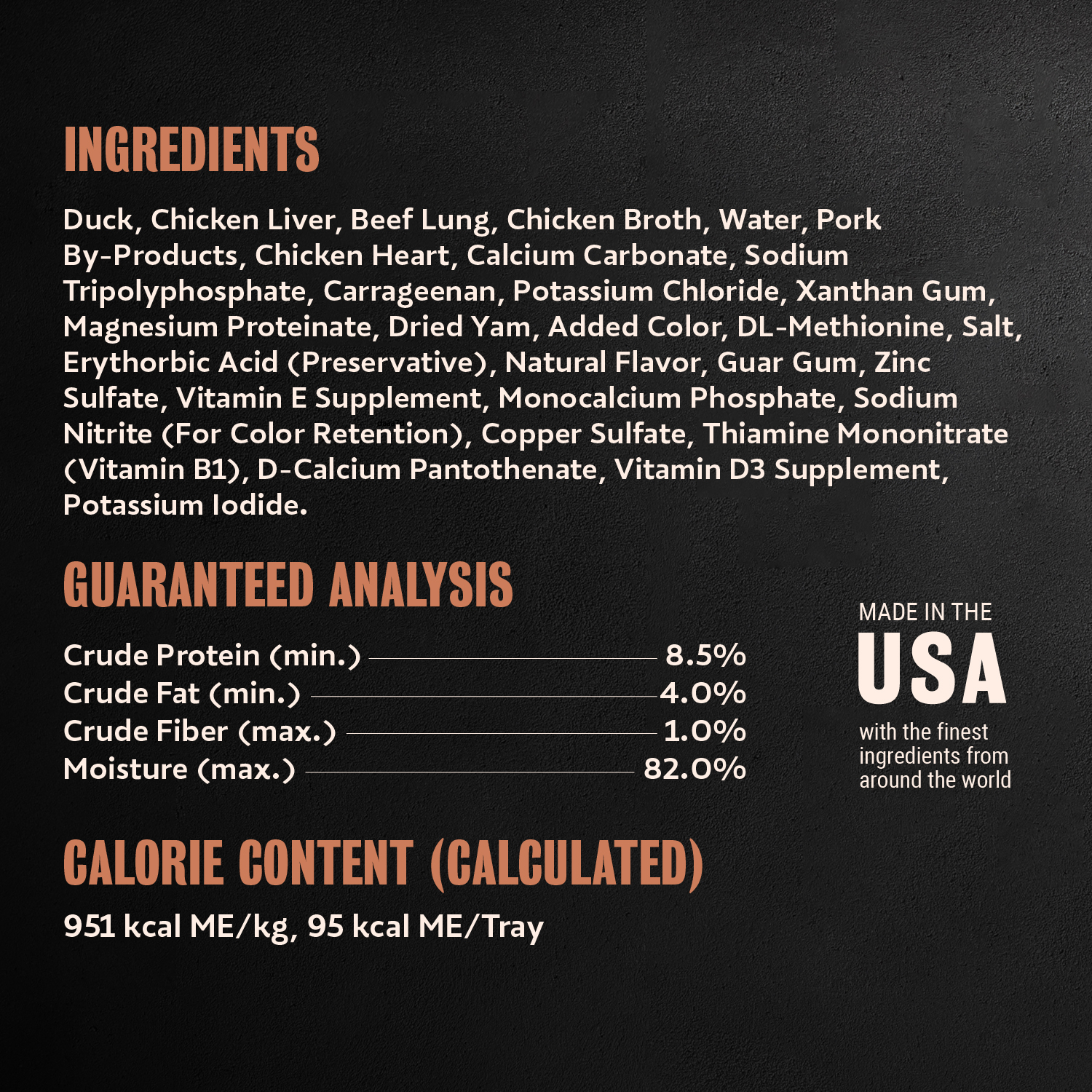 Classic Loaf in Sauce Duck guaranteed analysis image