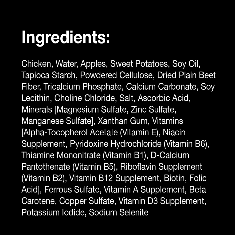 Wholesome Bowls™ Chicken, Apple & Sweet Potato ingredients image