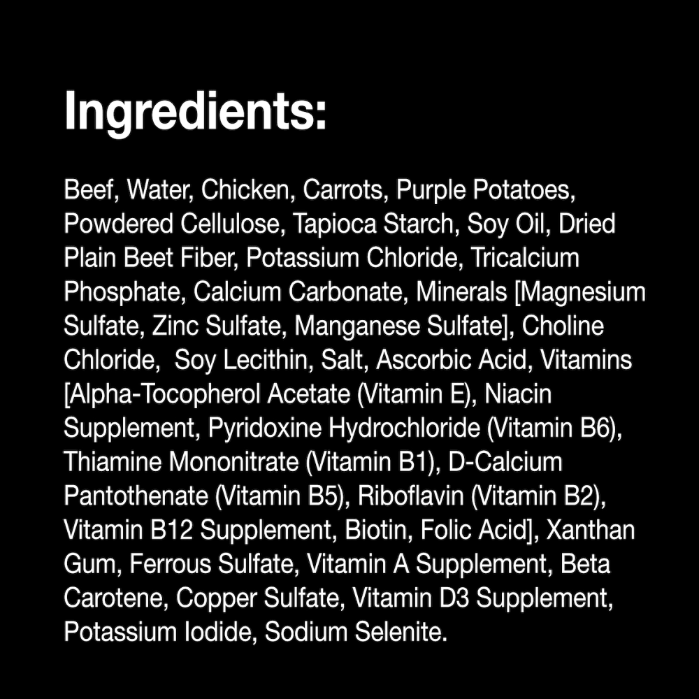 Wholesome Bowls™ Beef, Chicken, Carrots & Purple Potatoes ingredients image