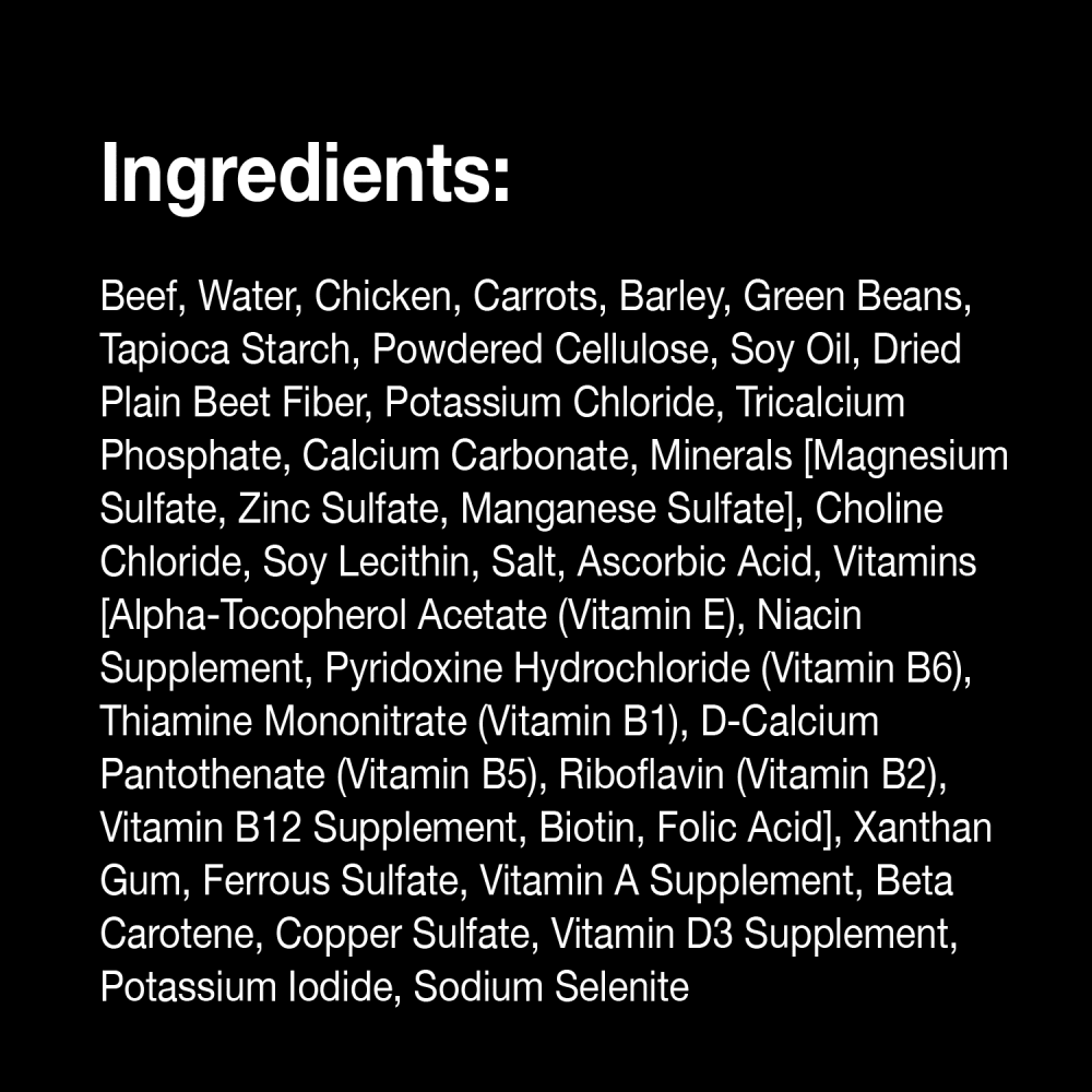 Wholesome Bowls™ Beef, Chicken, Carrots, Barley & Green Beans ingredients image