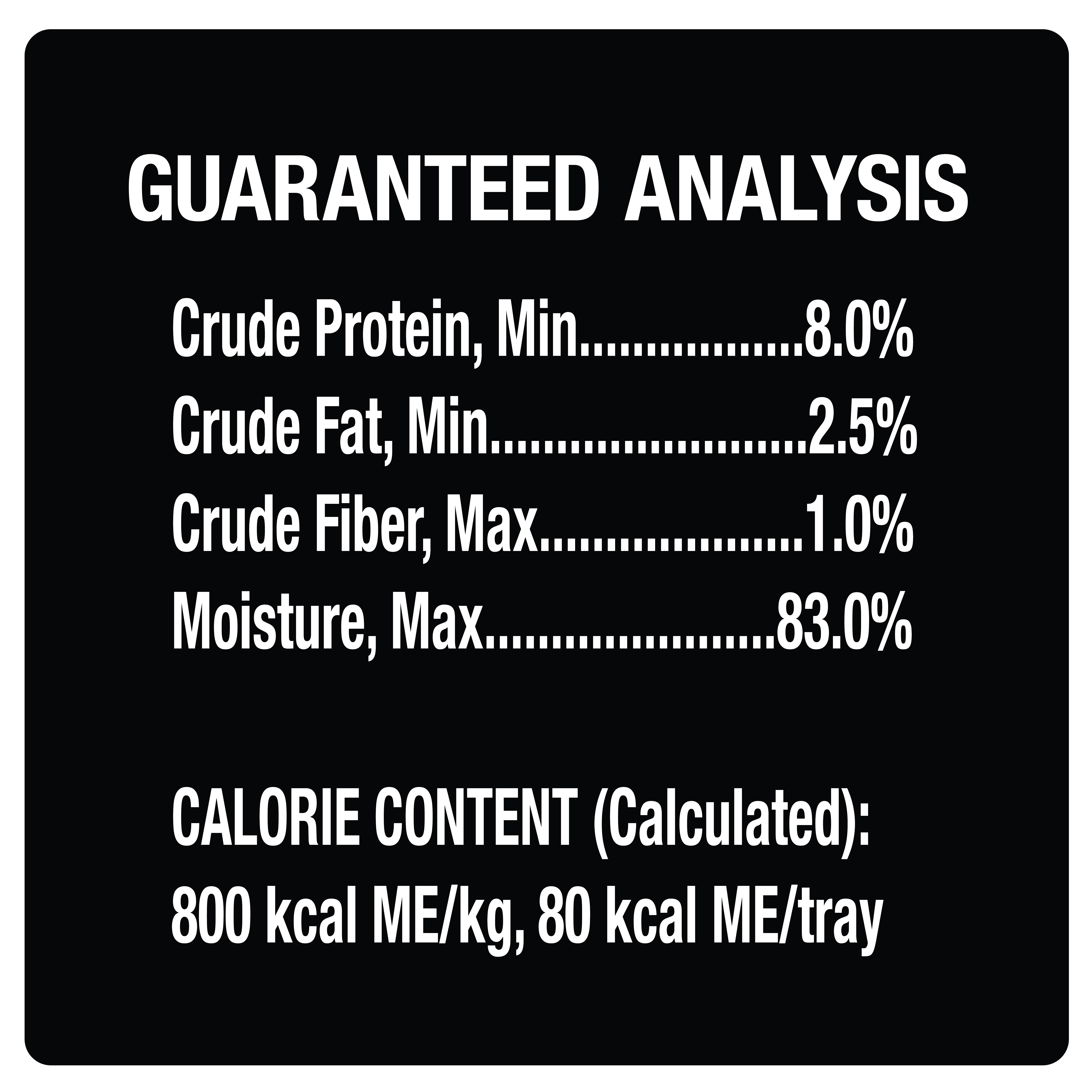 Loaf & Topper in Sauce Ham & Egg  with Potato & Cheese guaranteed analysis image