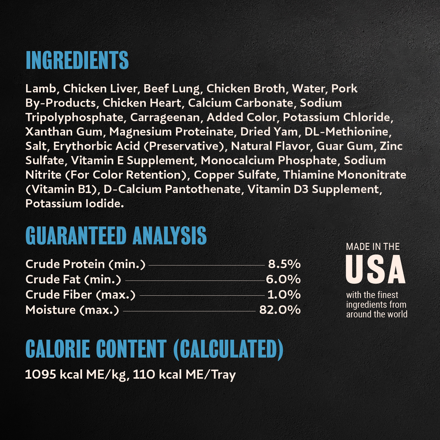 Classic Loaf in Sauce Lamb guaranteed analysis image