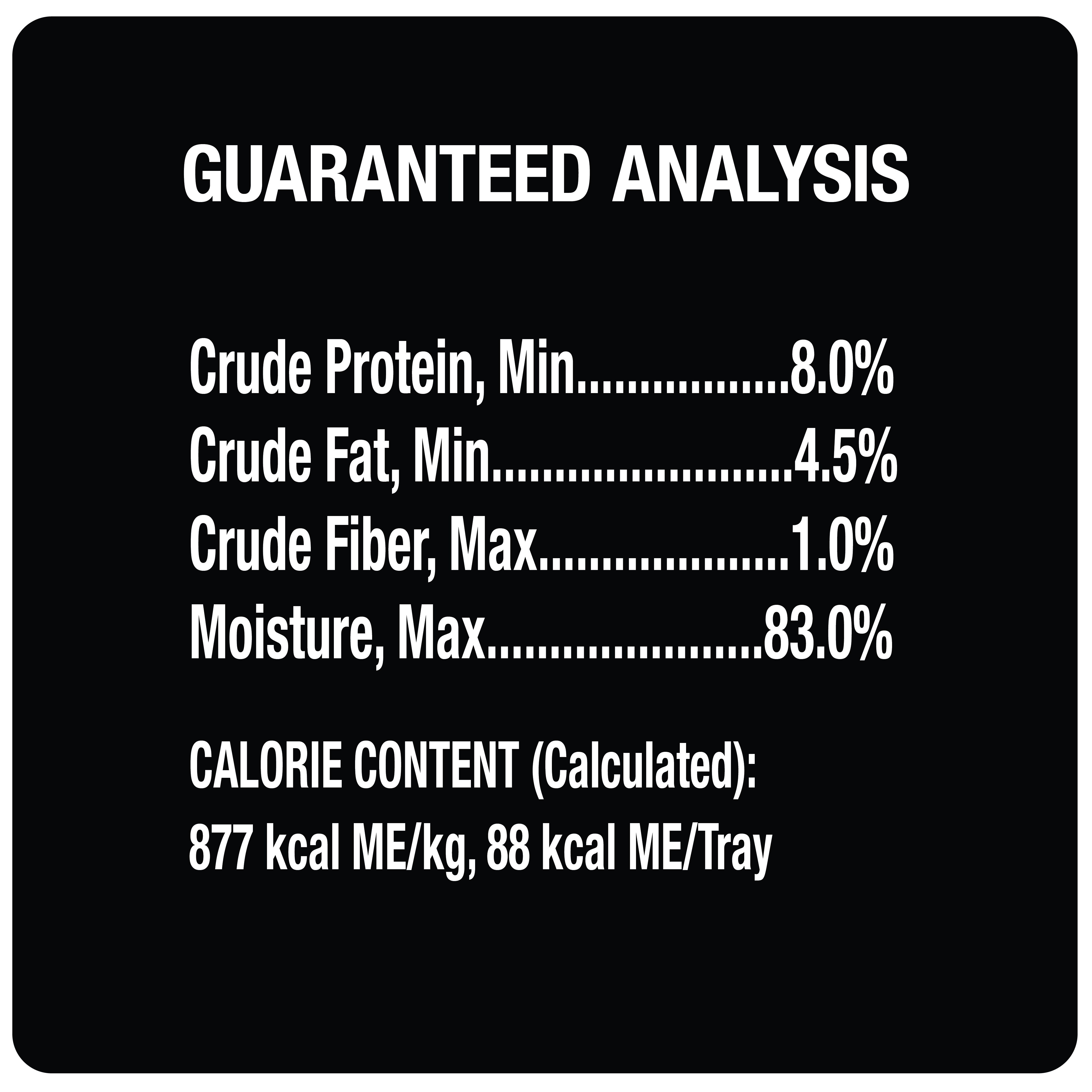 Loaf & Topper in Sauce Angus Beef  with Bacon & Cheese guaranteed analysis image